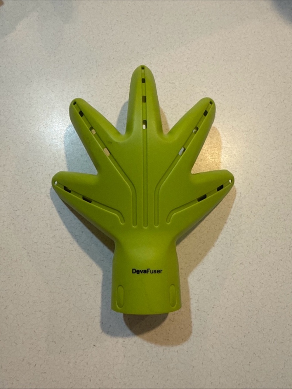 Green Hair Diffuser Attachment for Curly Hair